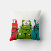 ナース用枕「太い猫」 クッション (裏面)