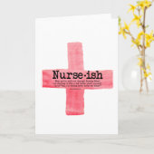 ナース用看護学生用挨拶カード カード (黄色い花)