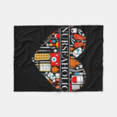 ナース用Nurseholeic Tシャツ フリースブランケット (正面(横))