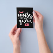 ナース直上の称号 |かわいいナースデザイン チラシ (手)