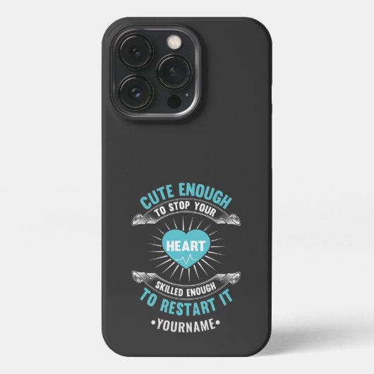 ナース看護おもしろいナース iPhoneケース (裏面)