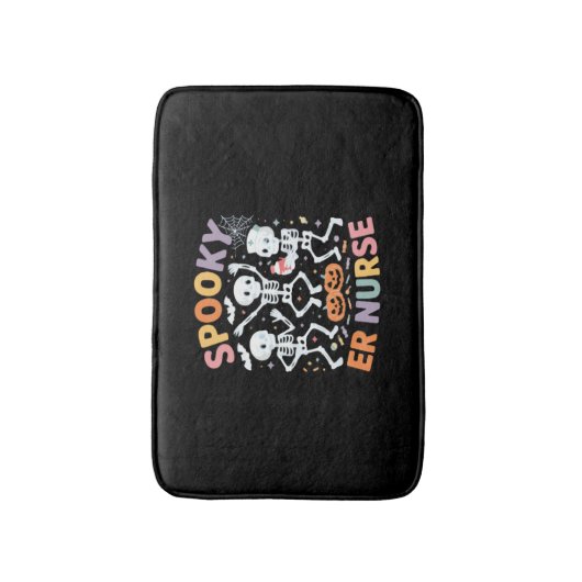 ナース看護かわいいハロウィン不気味エッセンシャルT-Sh バスマット (正面縦)