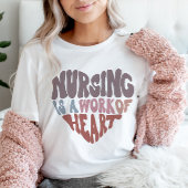 ナース看護はハートレトロGroovyの仕事 Tシャツ