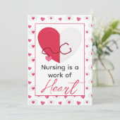 ナース看護はバレンタインデーのハートだ シーズンカード (スタンド正面)