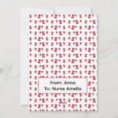 ナース看護はバレンタインデーのハートだ シーズンカード (裏面)