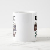 ナース看護ハロウィンブーブクルー幽霊 ジャンボコーヒーマグカップ (正面)