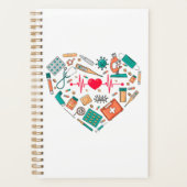 ナース看護ハート具 プランナー手帳 (正面)