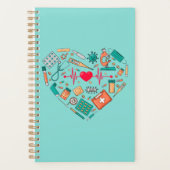 ナース看護ハート具 プランナー手帳 (正面)