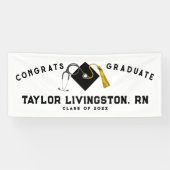 ナース看護学校卒業おめでとう 横断幕 (横)