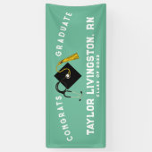 ナース看護学校卒業おめでとう 横断幕 (縦)