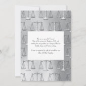 ナース看護学校卒業オレンジシルバー 招待状 (裏面)