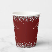 ナース看護学校卒業マルーンシルバー 紙コップ (右)