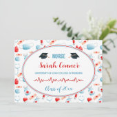 ナース看護学校卒業医療 案内状 (スタンド正面)