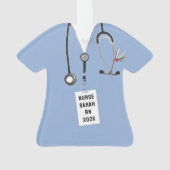 ナース看護学校卒業 オーナメント (裏面)