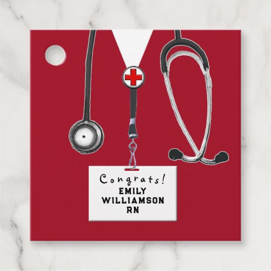 ナース看護学校卒業 フェイバータグ (正面)