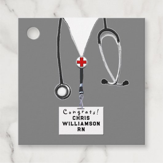 ナース看護学校卒業 フェイバータグ (正面)