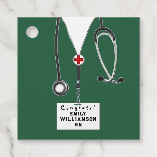 ナース看護学校卒業 フェイバータグ (正面)