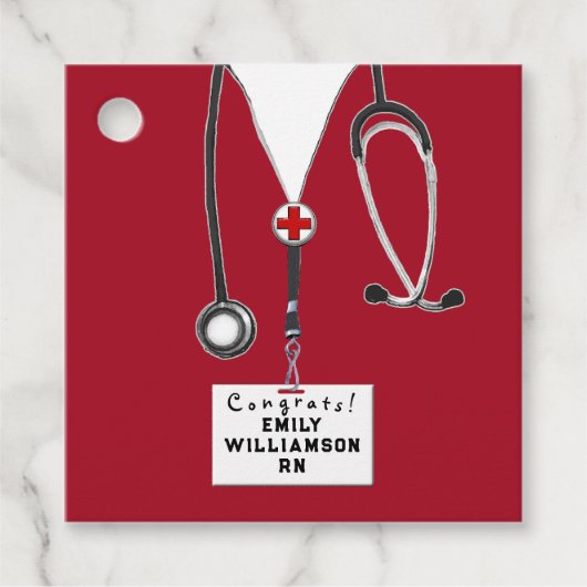 ナース看護学校卒業 フェイバータグ (正面)