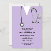 ナース看護学校卒業 マグネット招待状 (正面)