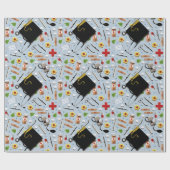 ナース看護学校卒業 ラッピングペーパー (フラット)