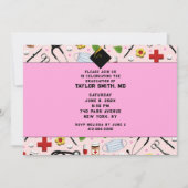 ナース看護学校卒業 招待状 (正面)