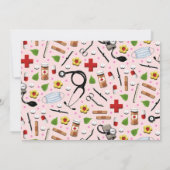 ナース看護学校卒業 招待状 (裏面)