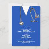 ナース看護学校卒業 招待状 (正面)