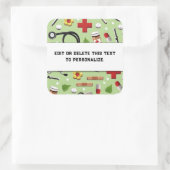 ナース看護学校広場シール スクエアシール (バッグ)