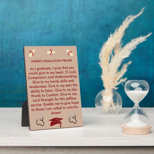 ナース祈りの言葉卒業記念館 フォトプラーク (側面)