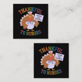 ナース祝の英雄に感謝 スクエア名刺 (正面/裏面)