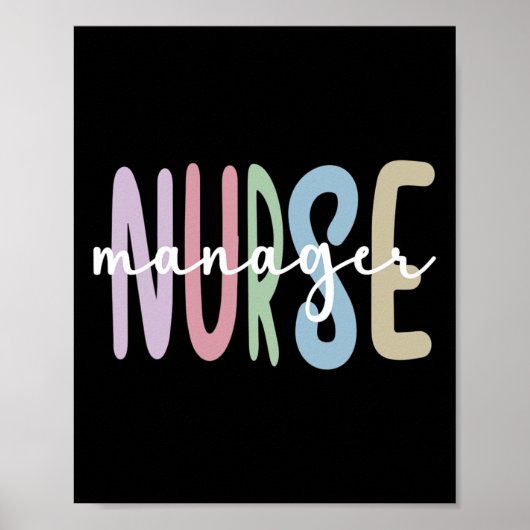 ナース管理者感謝の看護ナース管理者 ポスター (正面)