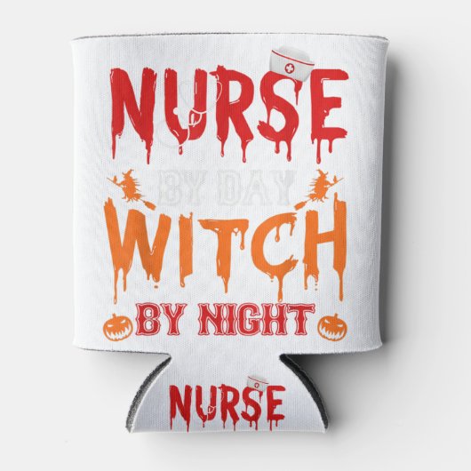 ナース糖スカル聴診器メディカルハロウィーンCo 缶クーラー (正面)