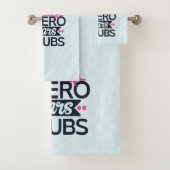 ナース素晴らしスーパーヒーローことわざタイポグラフィ バスタオルセット (インサイチュ)