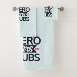 ナース素晴らしスーパーヒーローことわざタイポグラフィ バスタオルセット