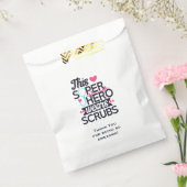 ナース素晴らしスーパーヒーローことわざタイポグラフィ フェイバーバッグ (封をした状態)