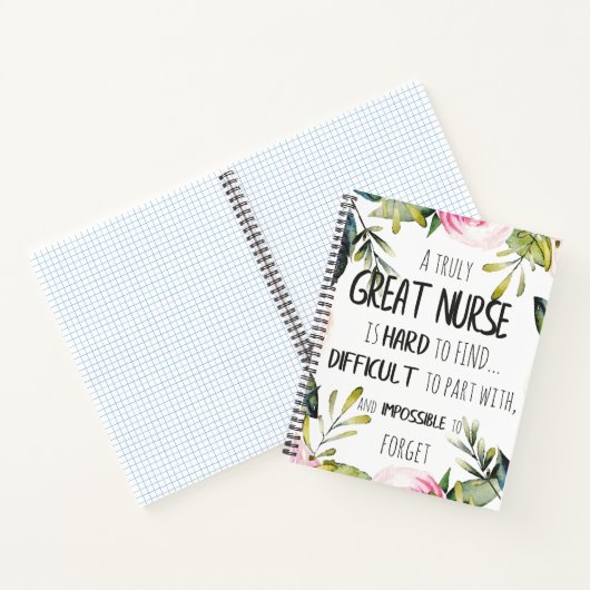ナース素晴らし感謝ありがとう離れご褒美いいえ ノートブック (内部)