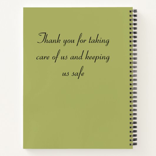 ナース素晴らし感謝ありがとう離れご褒美いいえ ノートブック (裏面)