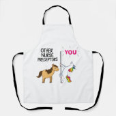 ナース素晴らし教師のためのユニコーンの贈り物 エプロン (正面)