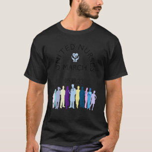 ナース統一された3月We行進ナース百万ニュー Tシャツ