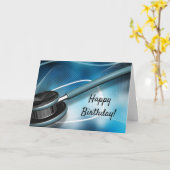 ナース聴診器カード カード (黄色い花)