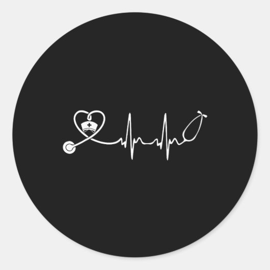 ナース聴診器ハートビートナース週間2025 ラウンドシール (正面)