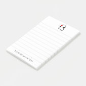 ナース聴診器パーソナライズされた名 ポストイット (アングル)