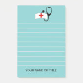 ナース聴診器医パーソナライズされた学 ポストイット (正面)