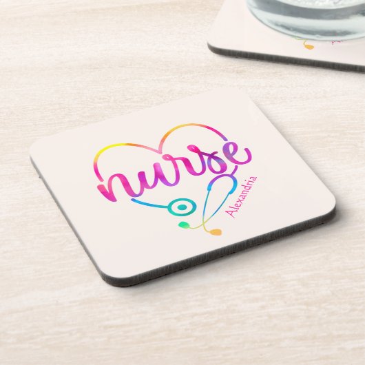 ナース聴診器 コースター (左側)