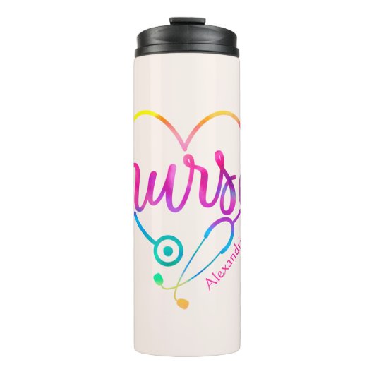 ナース聴診器 タンブラー (正面)