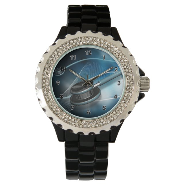 ナース聴診器 腕時計 (正面)