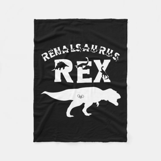 ナース腎疾患移植技術恐竜の愛 フリースブランケット (正面)