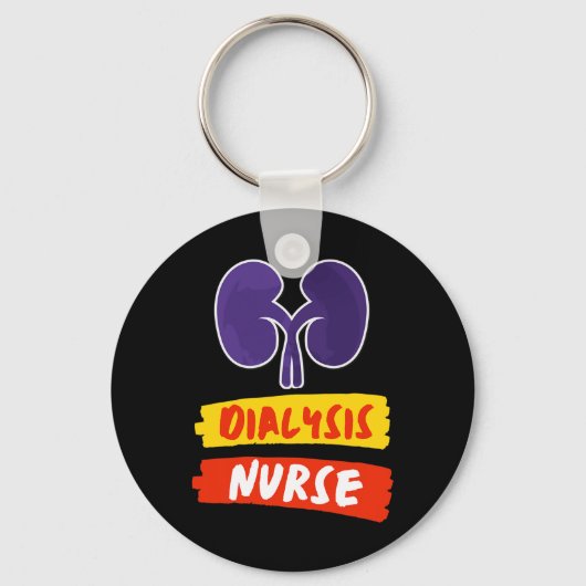 ナース腎症ナース透析技術者1 キーホルダー (正面)