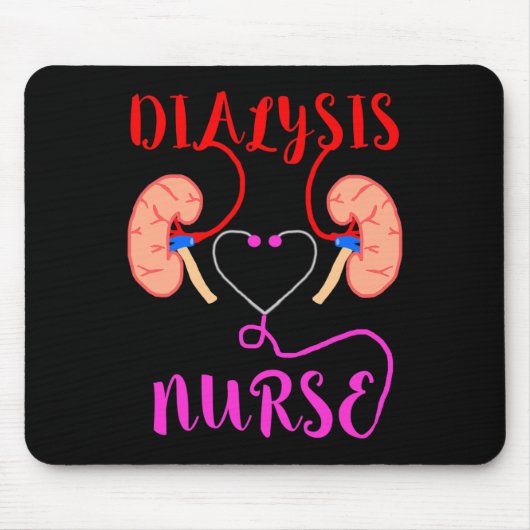 ナース腎臓病不全看護 マウスパッド (正面)