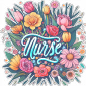ナース花ナース シール (正面)